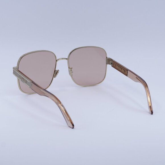 🕶️ New Dior DIORSIGNATURE S5U B0L0 Sunglasses - Shiny Gold Frame, Nude Lenses - Picture 10 of 11
